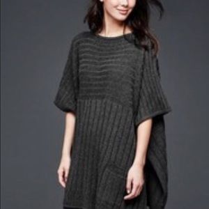 Gap ribbed poncho sweater